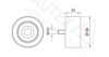 AUTEX 654384 Deflection/Guide Pulley, timing belt